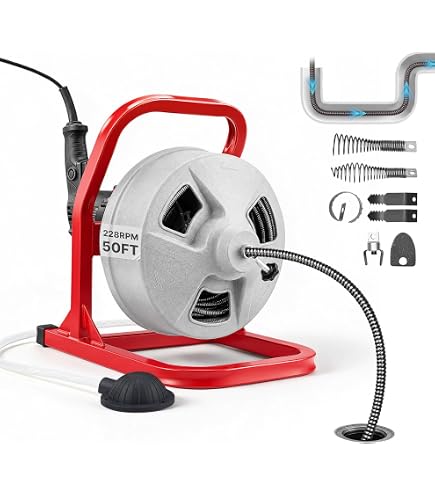 Amazon.co.jp: RIDGID(リジッド) 6mmX9m 交換用ケーブル F/パワー